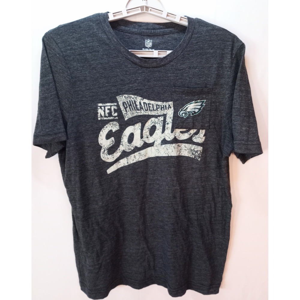NFL Philadelphia Eagles Boy's  T-shirt, Size XL 18, Charcoal Gray